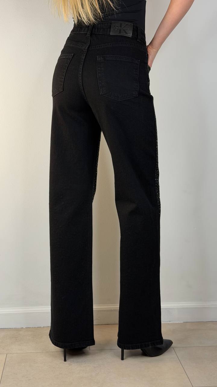 Jeans con strass