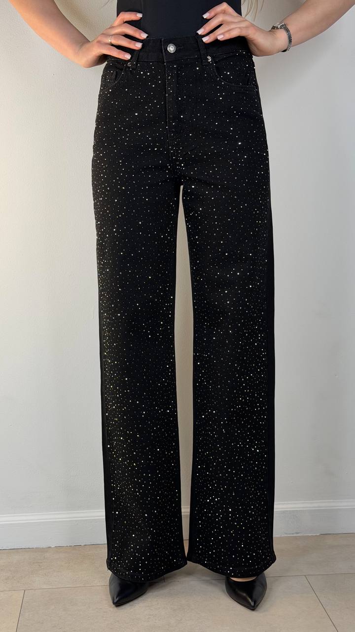 Jeans con strass
