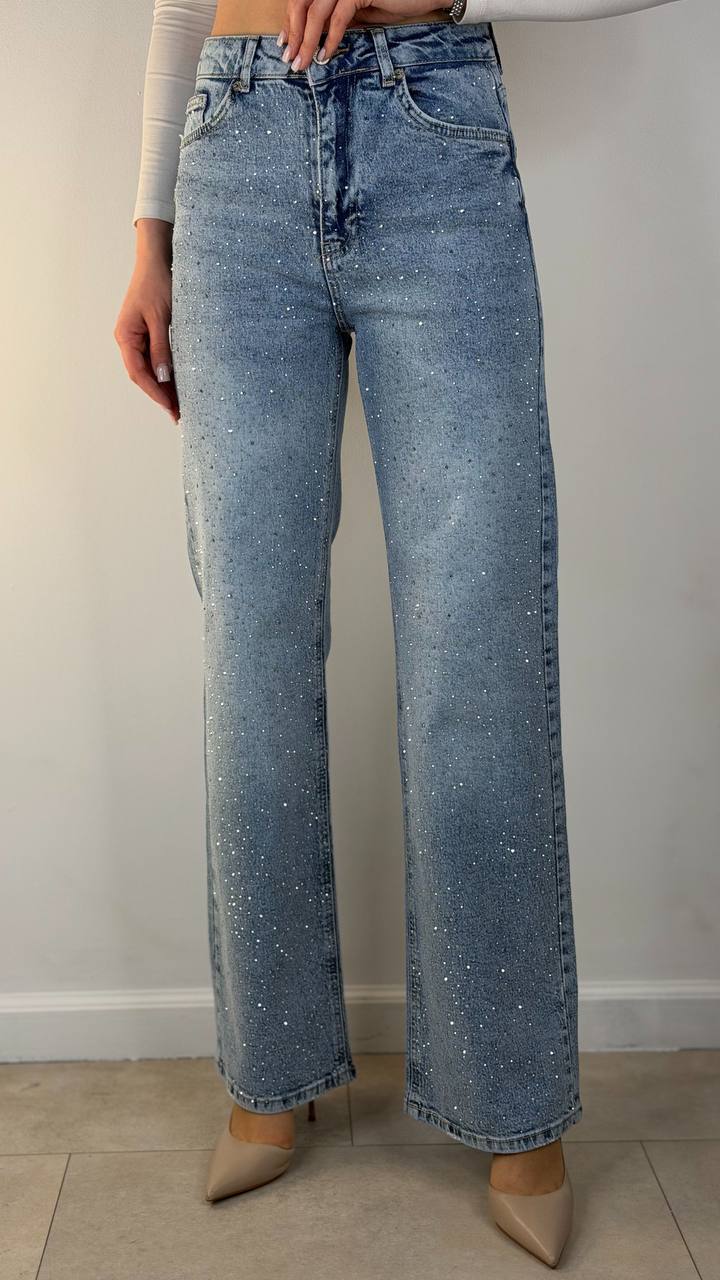 Jeans con strass