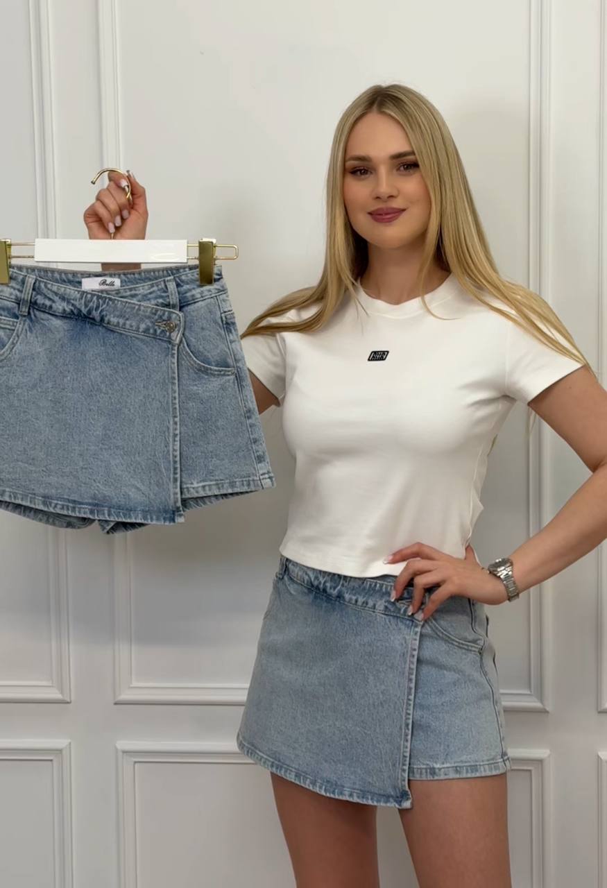 Falda pantalón corta.