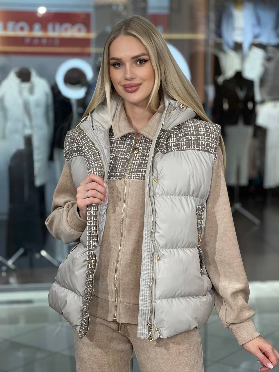 Traje de tres piezas con chaleco